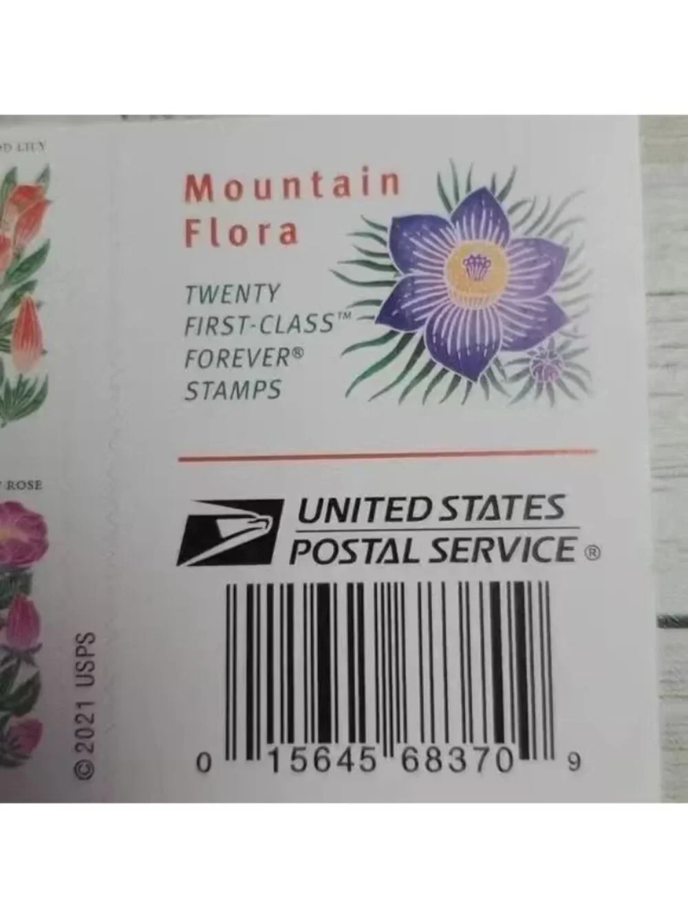 100 Mountain Flora 2022 Forever Postage Stamps US Postal USPS Flowers Weddings